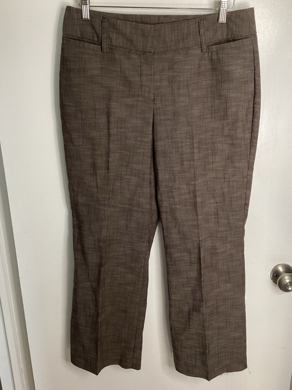 Sharagano Brown Straight-Leg Dress Pants 12P